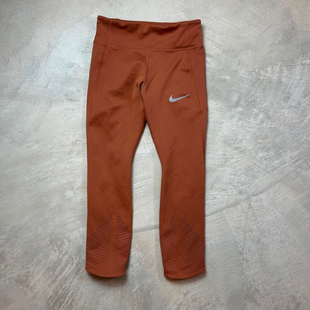 Nike Women's Orange and Brown Leggings